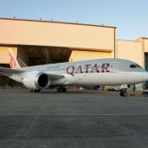 Qatar Airways First 787 Rolls Out Of Boeing Paintshop In Seattle thumb 560x373 159742 165x165  O componenta dintr un tren de aterizare apartinand uneia dintre aeronavele deturnate in 9/11 a fost gasita in Manhattan