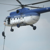 S-a intors in tara primul elicopter MAI reparat si imbunatatit in Sankt Petersburg  | VIDEO